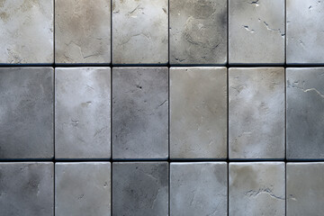Processed collage of grey marble floor tiles surface texture. Background for banner, backdrop