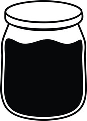 glass jar of jam