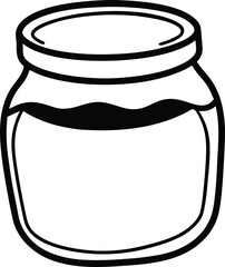 illustration of jar of jam