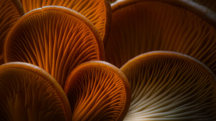 Amazing creatures of nature. Mushrooms. Natural background.