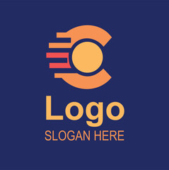 Obraz premium Simbol logo design of a letter c brand