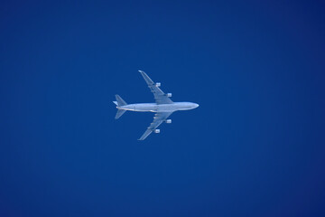 An airplane in the sky