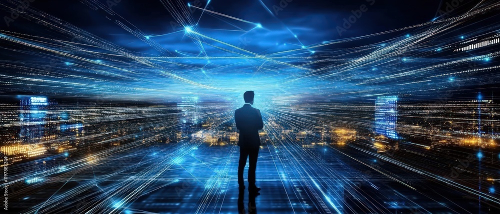 Poster exploration of big data within digital technology.