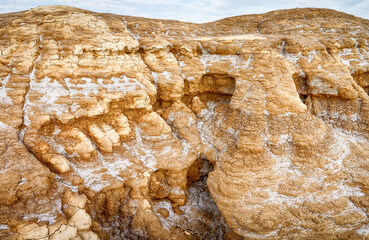 Bardenas Reales Natural Park, an extensive desert region located in the province of Navarra, with imposing canyons, limestone cliffs and rocky outcrops