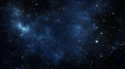 Naklejka premium Evocative imagery of a cosmic landscape under starlight.