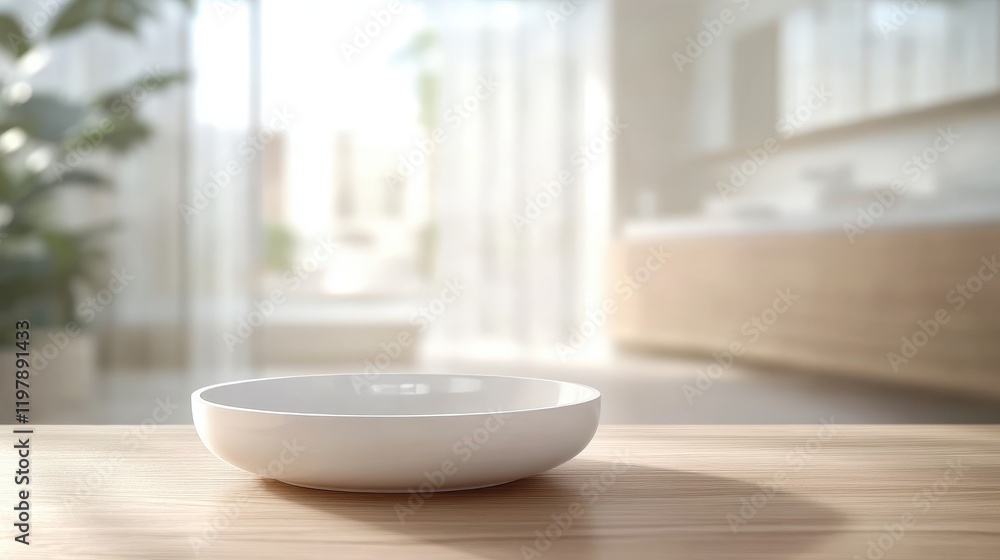 Aufkleber the simple elegance of an empty surface for display purposes.