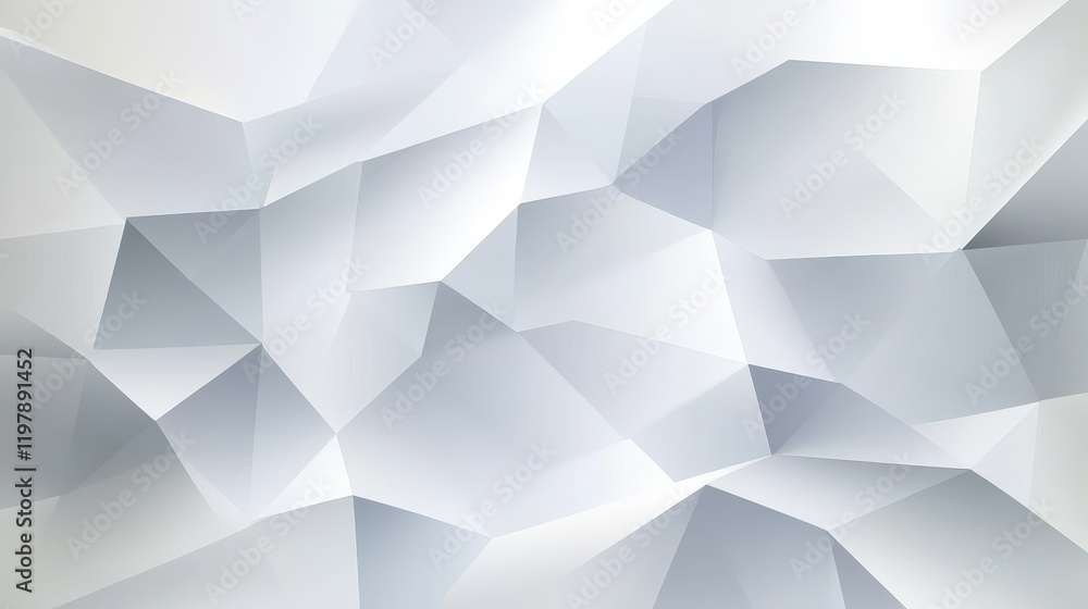 Poster subtle blurred patterns create a light pale backdrop