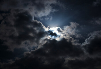 Obraz premium Moonlight wallpaper. full moon background