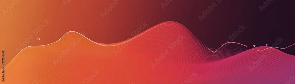 Poster a vibrant abstract gradient design featuring smooth curves and flowing lines. this colorful backgrou