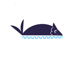 fish logo vector