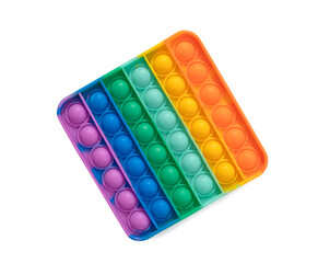 Pop it antistress toy isolated on white. Popit object nobody.