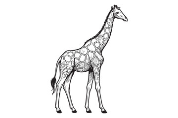 Giraffe Line drawing