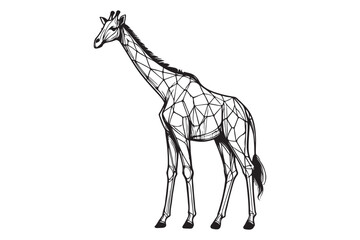 Giraffe Line drawing