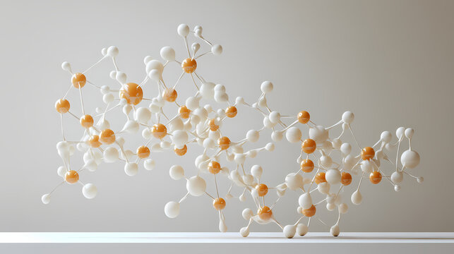 A model of a molecule dna structure, illustrating the concept of teamwork in business. Stormfall. Illustration