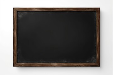 Blank blackboard. Isolated school chalkboard on a white background with border frame, perfect for educational class materials and ideas