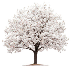 Obraz premium PNG Yoshino Cherry tree blossoms spring white.