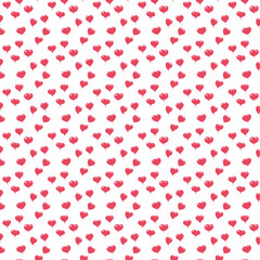 A seamless pattern featuring heart-shaped speech bubbles in a vibrant red-pink color. This playful and romantic design is perfect for Valentine's Day-themed projects, wrapping paper, stationery, socia
