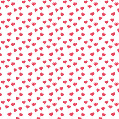 A seamless pattern featuring heart-shaped speech bubbles in a vibrant red-pink color. This playful and romantic design is perfect for Valentine's Day-themed projects, wrapping paper, stationery, socia