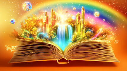 Enchanting Fantasy World Unveiled in Open Book