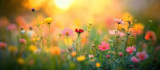 Gentle breezes sway delicate foliage, capturing the essence of spring and summer.