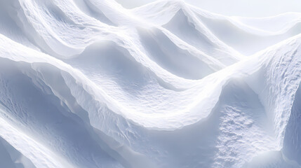 Obraz premium Snowy white snow hills. wintertime snow border. Sunweave. Illustration