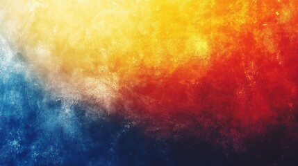 Fototapeta premium Vibrant Abstract Background Cool Blue to Warm Red Gradient Texture with Grunge Effect