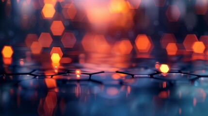 Intricate network of radiant lights showcasing digital connections across a blue background