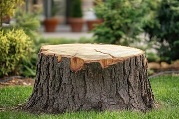 Fototapeta premium Old wooden tree stump