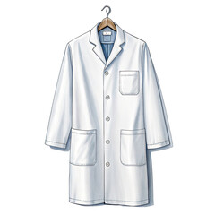 white shirt isolated on white