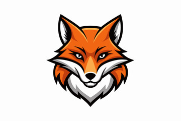 fox head logo vector illustration