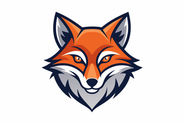 fox head logo vector illustration
