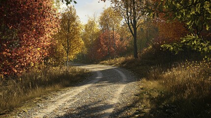Obraz premium Autumnal Forest Path