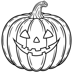 halloween pumpkin isolated on white background