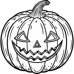 halloween pumpkin isolated on white background