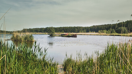 boat on the river