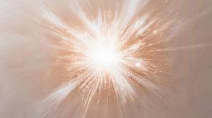 Obraz premium Bright Glow on a Pastel Beige Background