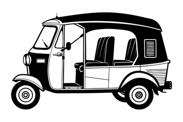 auto rickshaw silhouette 