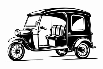 auto rickshaw silhouette 