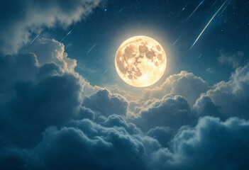 Moonlight wallpaper. full moon background