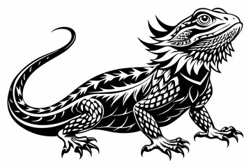 bearded dragon silhouette