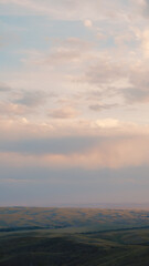 clouds over the mountains