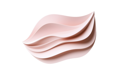 A pink wave made of paper