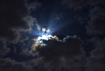 Obraz premium Moonlight wallpaper. full moon background