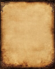 Decorative wood frame enhancing rustic vintage aesthetics.