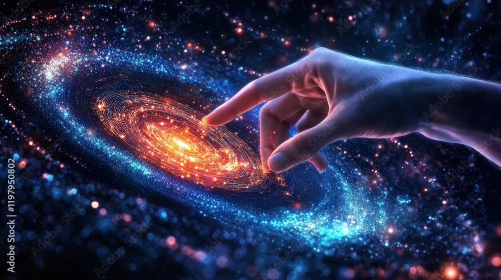 Poster capturing the essence of data flow through a tactile experience.