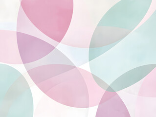 A pastel-toned background with overlapping ellipses in soft pink