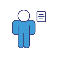 File with Person icon