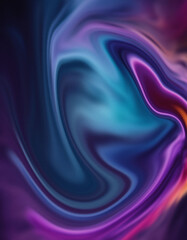 Abstract Swirl of Color:  A mesmerizing abstract artwork featuring a vibrant swirl of deep blues, purples, and hints of orange and pink. The fluid.