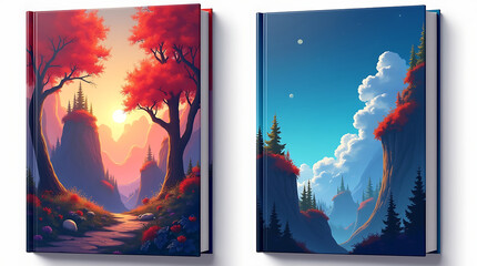 Minimalist and eye-catching book cover mockup image