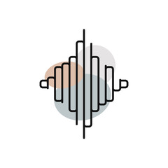 Heat map vector icon. Sound icon. Vector illustration. Ecology vector icon.